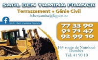 SARL BEN YAMINA FRANCK - Génie civil - Terrassement / Minage - VRD / Assainissement - iBat.nc
